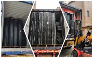 Loading Hoensoey Cells into Shipping Containers